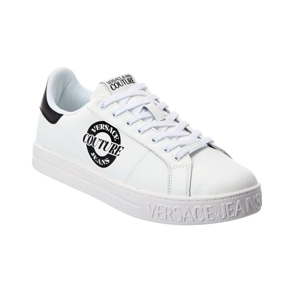 Versace Jeans Couture Leather Sneaker, White